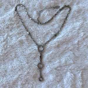 Silver Tone Guess Chain Link Necklace